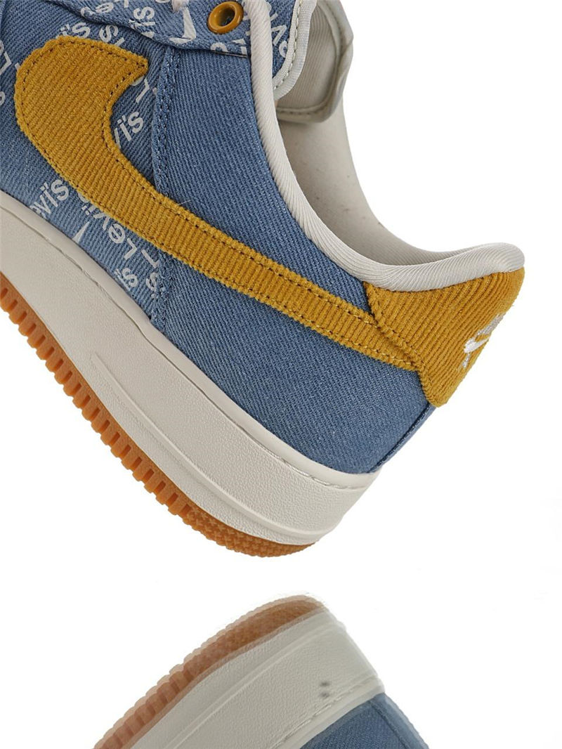 nike air force 1 - Azul Blanco Cafe