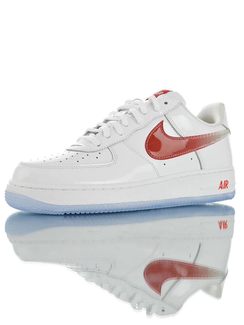 nike air force 1 - Blanco Rojo Gris