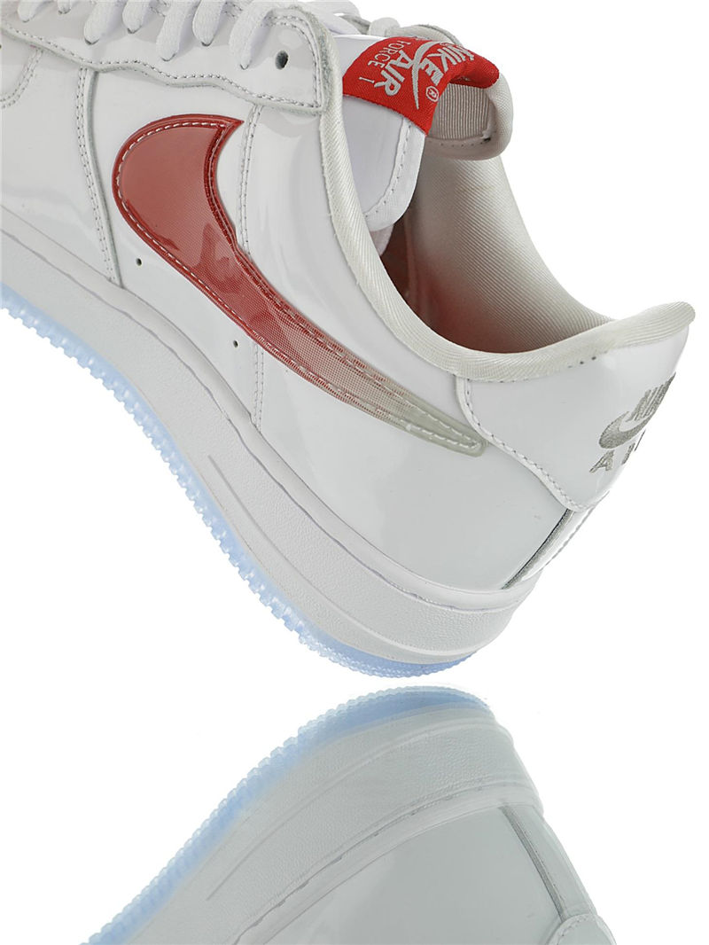 nike air force 1 - Blanco Rojo Gris