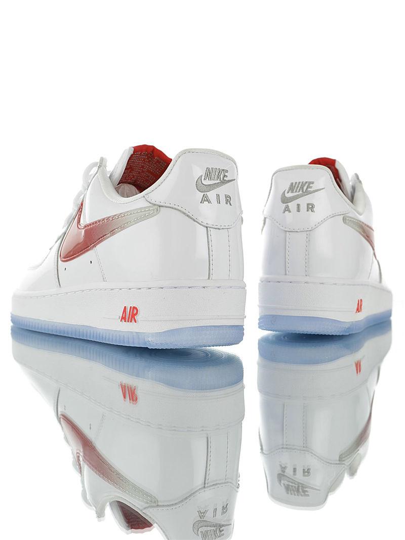 nike air force 1 - Blanco Rojo Gris