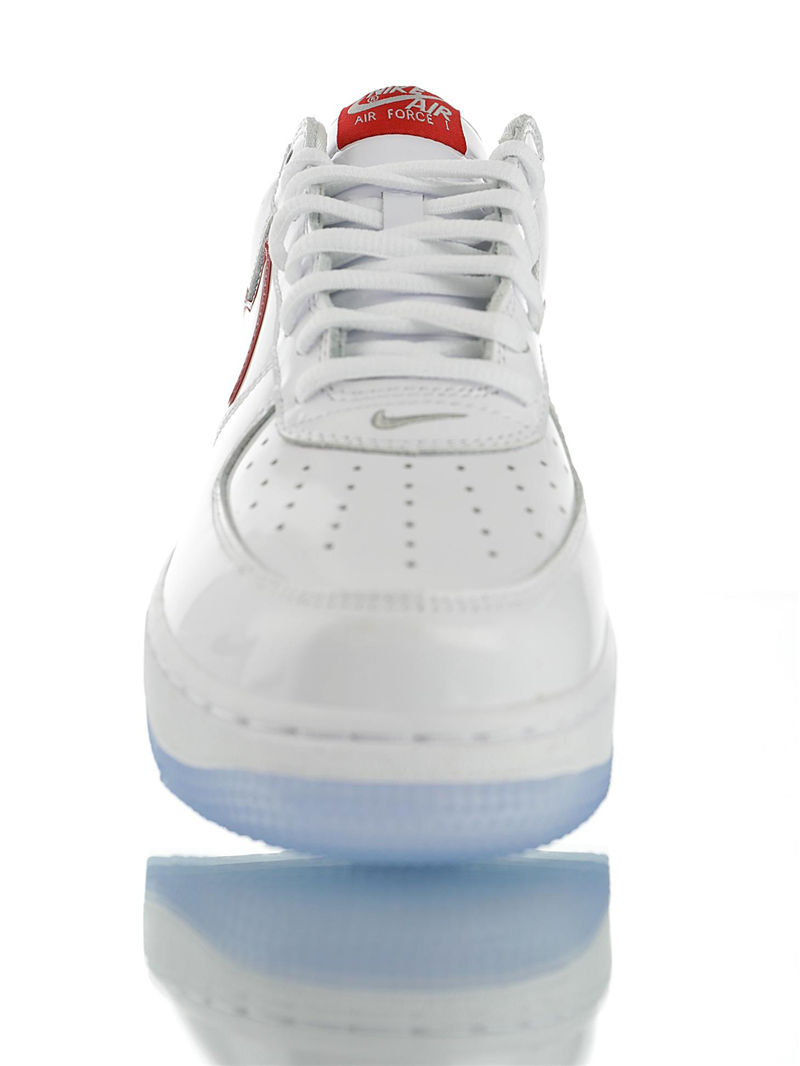nike air force 1 - Blanco Rojo Gris