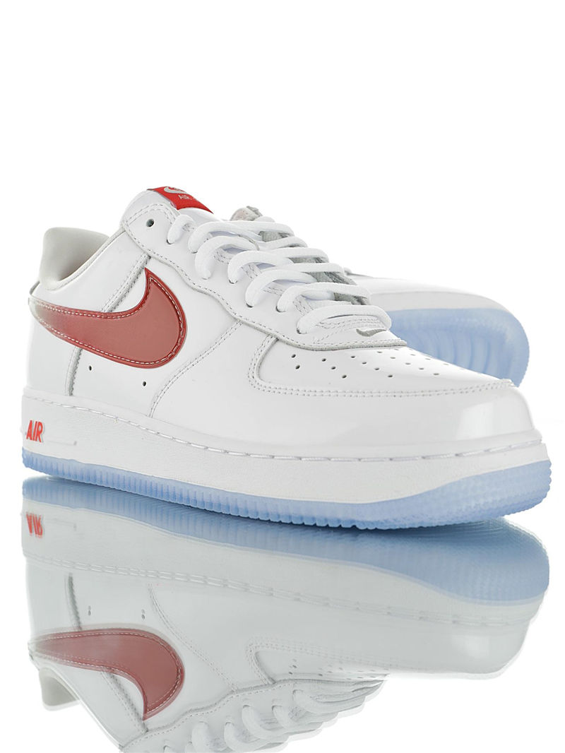 nike air force 1 - Blanco Rojo Gris