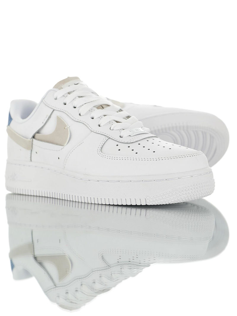 nike air force 1 - Blanco Gris Rojo Azul