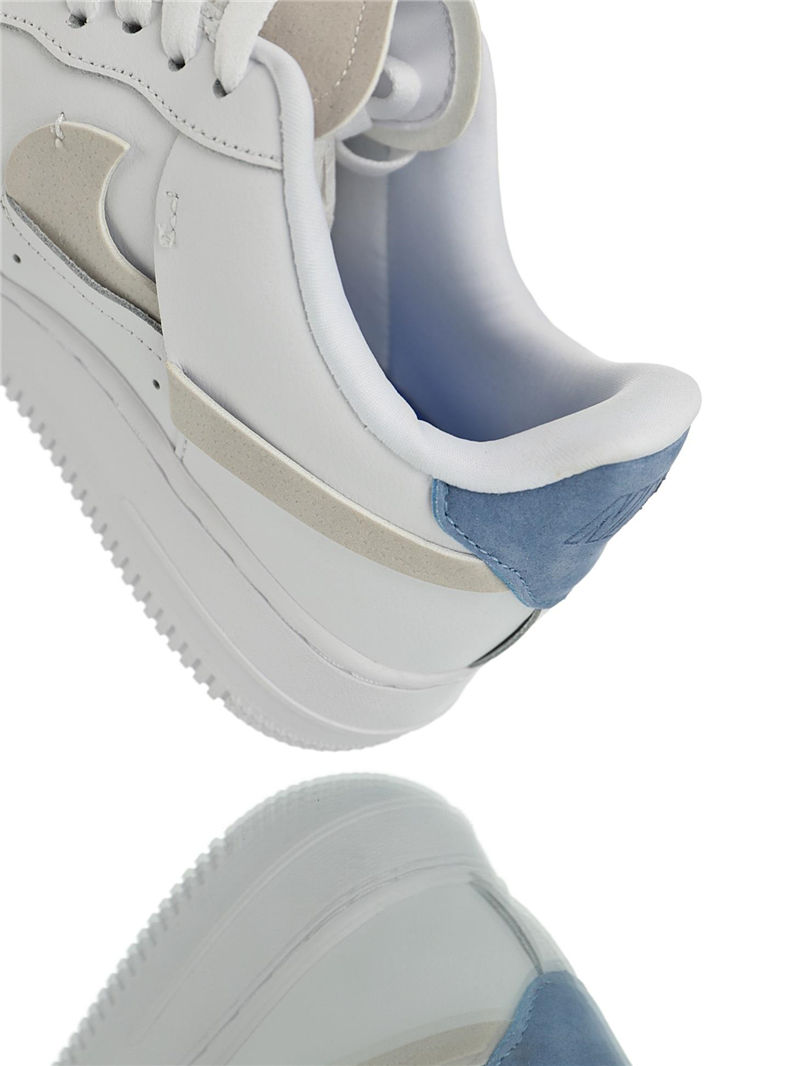 nike air force 1 - Blanco Gris Rojo Azul