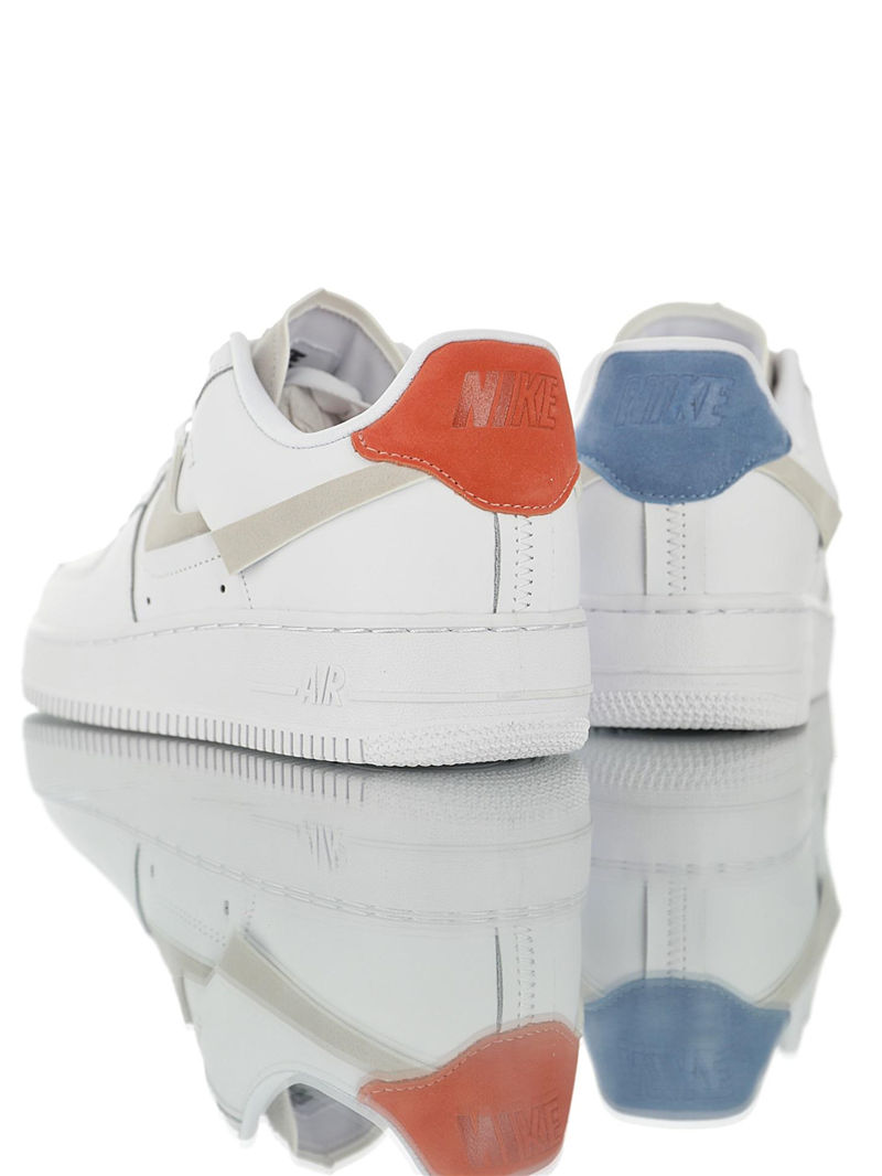 nike air force 1 - Blanco Gris Rojo Azul
