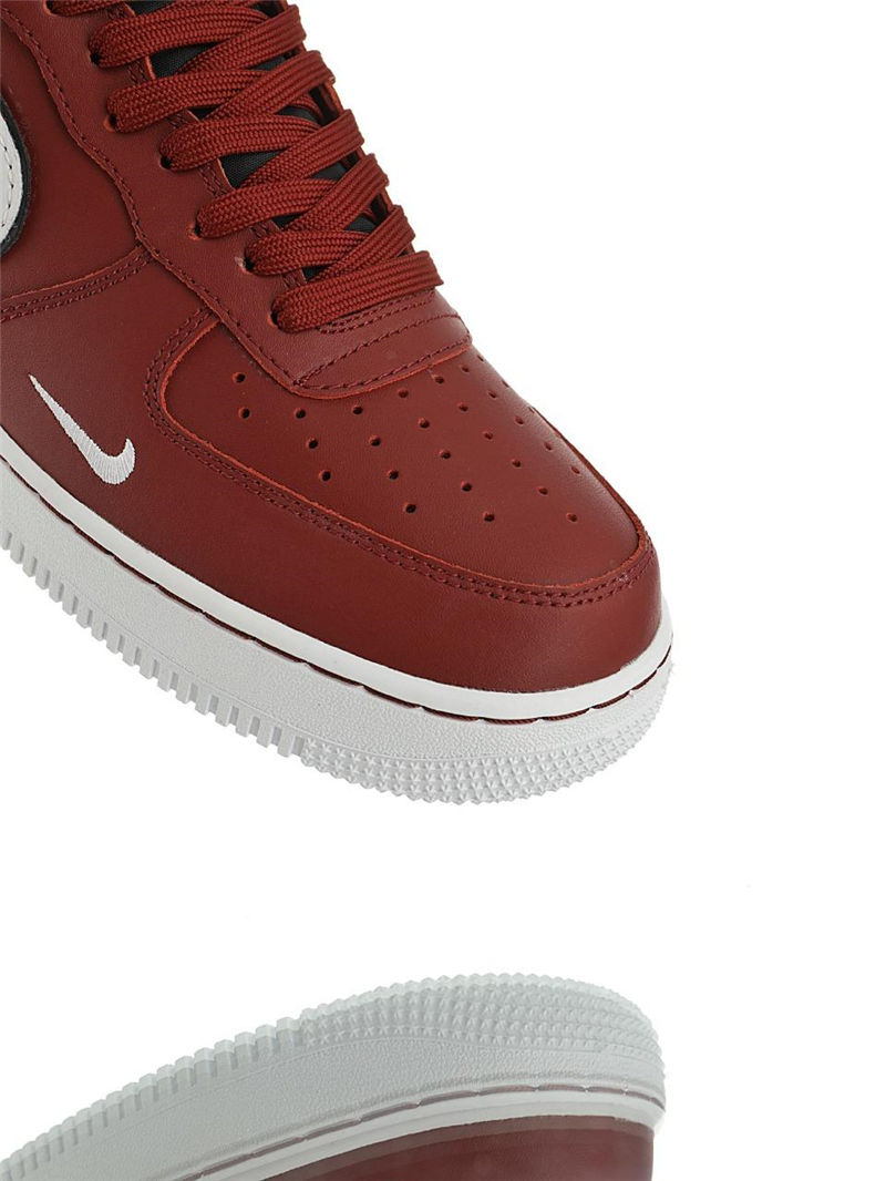 nike air force 1 - Blanco Negro Burdeo