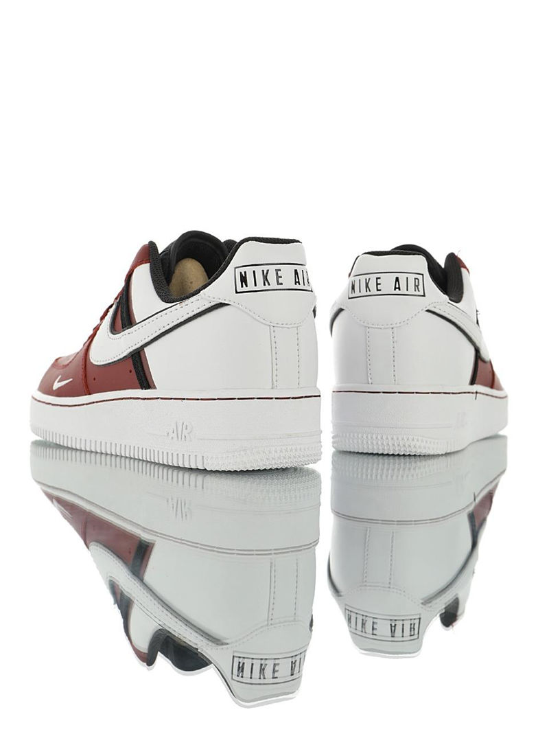 nike air force 1 - Blanco Negro Burdeo