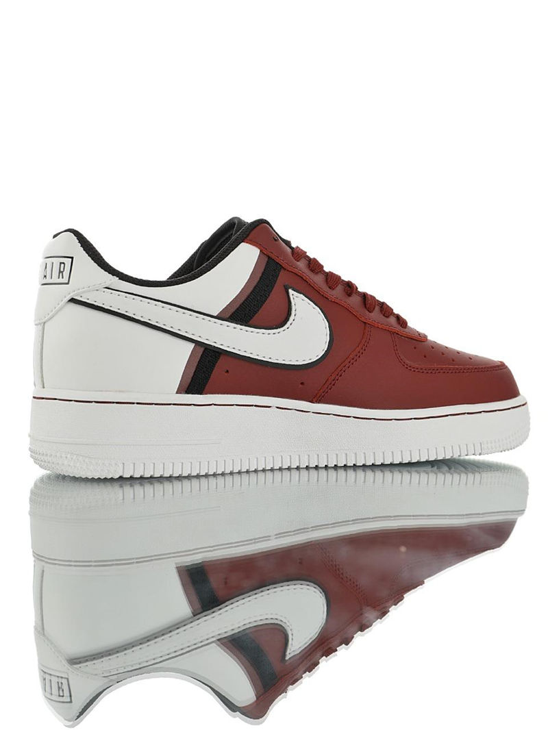 nike air force 1 - Blanco Negro Burdeo