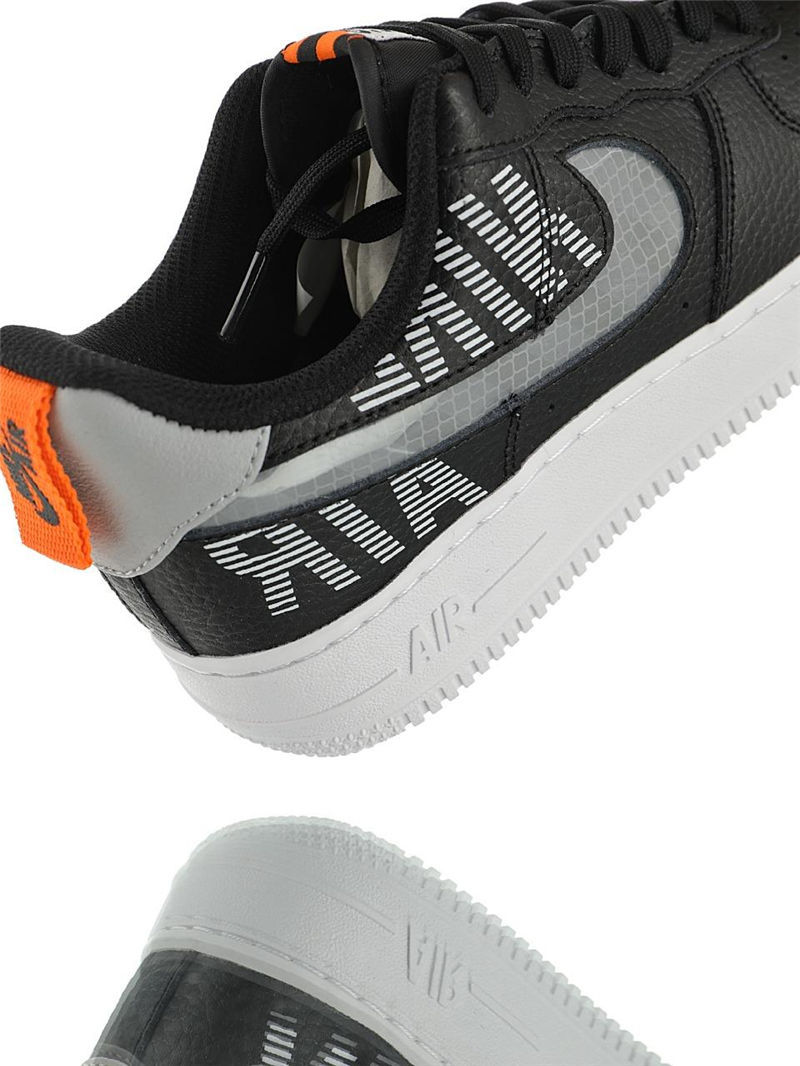 nike air force 1 - Negro Gris Fluor