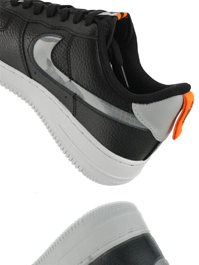 nike air force 1 - Negro Gris Fluor