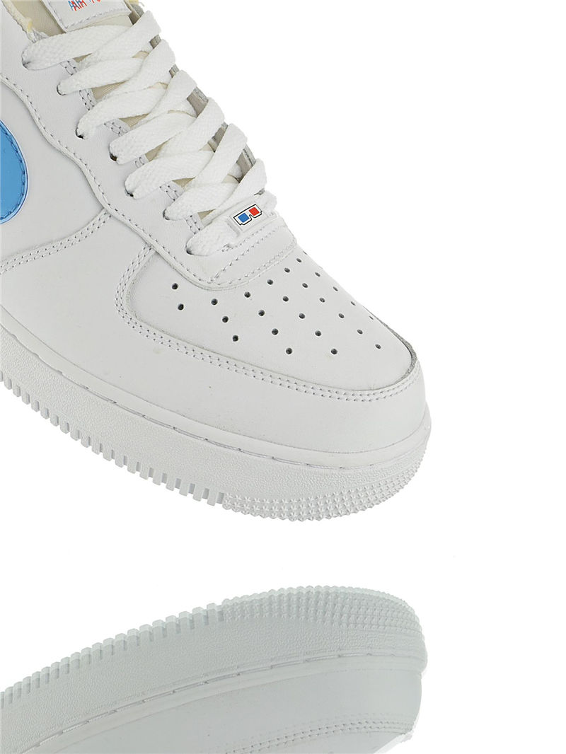 nike air force 1 - Blanco Azul Rojo