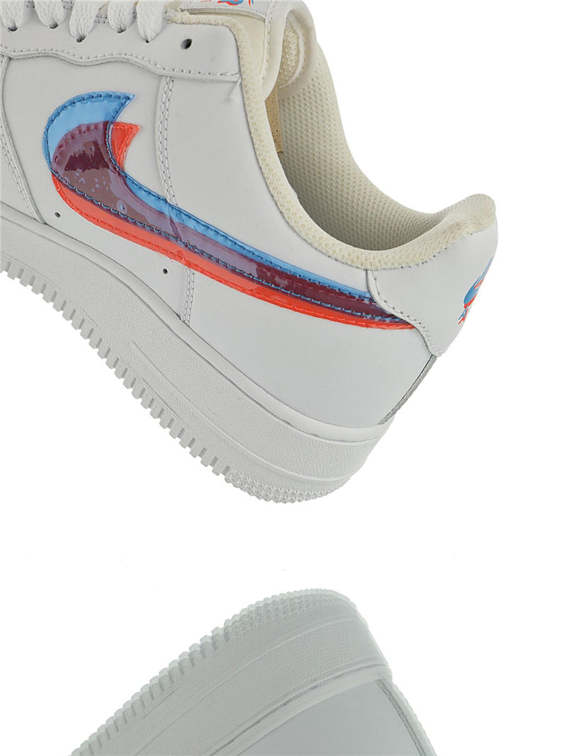 nike air force 1 - Blanco Azul Rojo