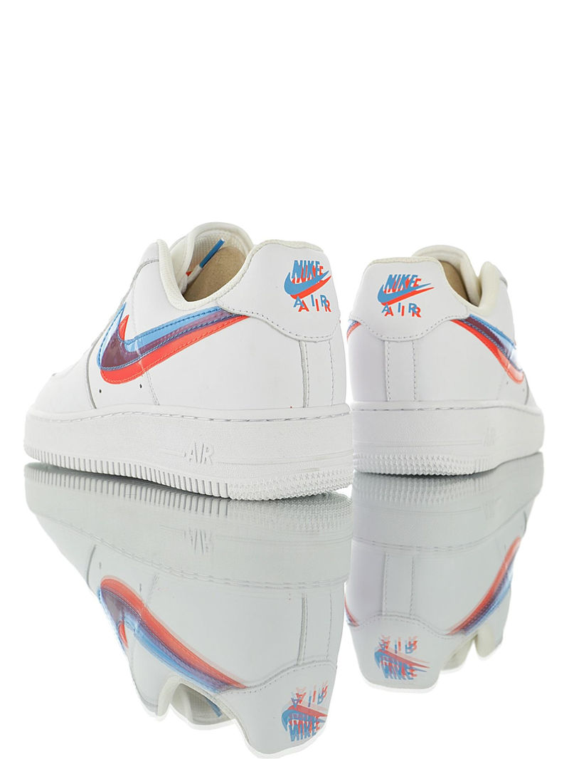 nike air force 1 - Blanco Azul Rojo