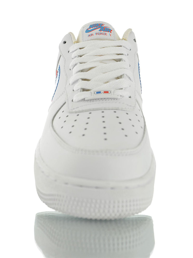 nike air force 1 - Blanco Azul Rojo