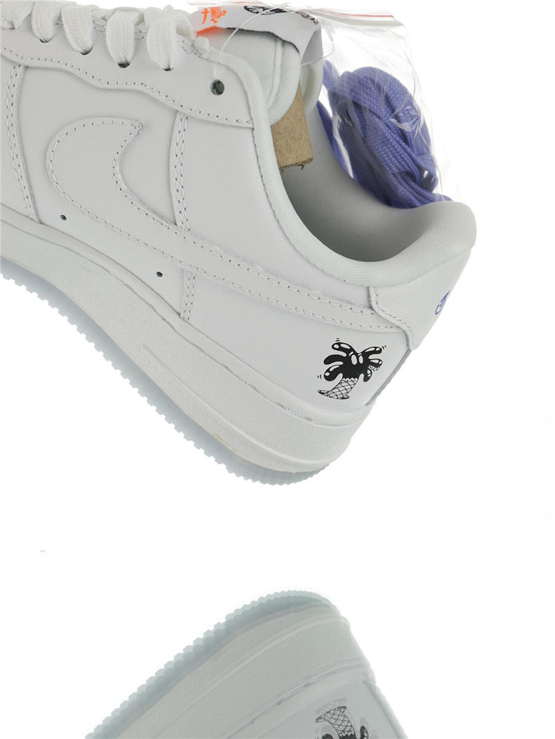 nike air force 1 - Blanco Negro Celeste