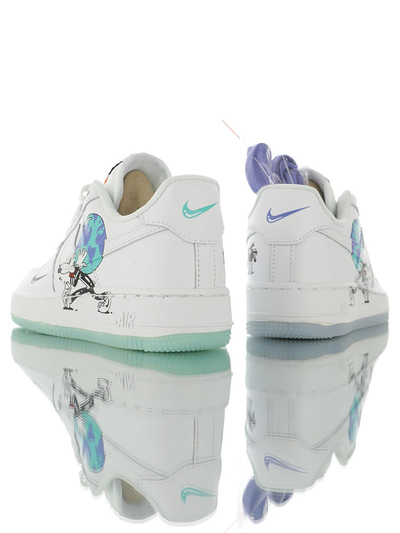 nike air force 1 - Blanco Negro Celeste