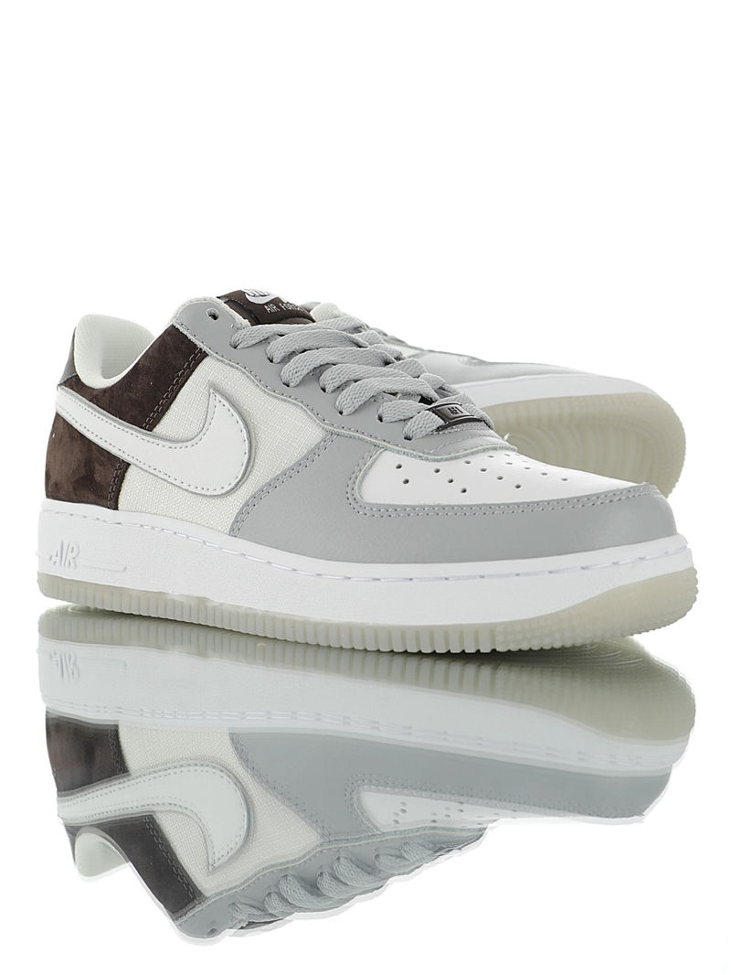 nike air force 1 - Blanco Gris Cafe