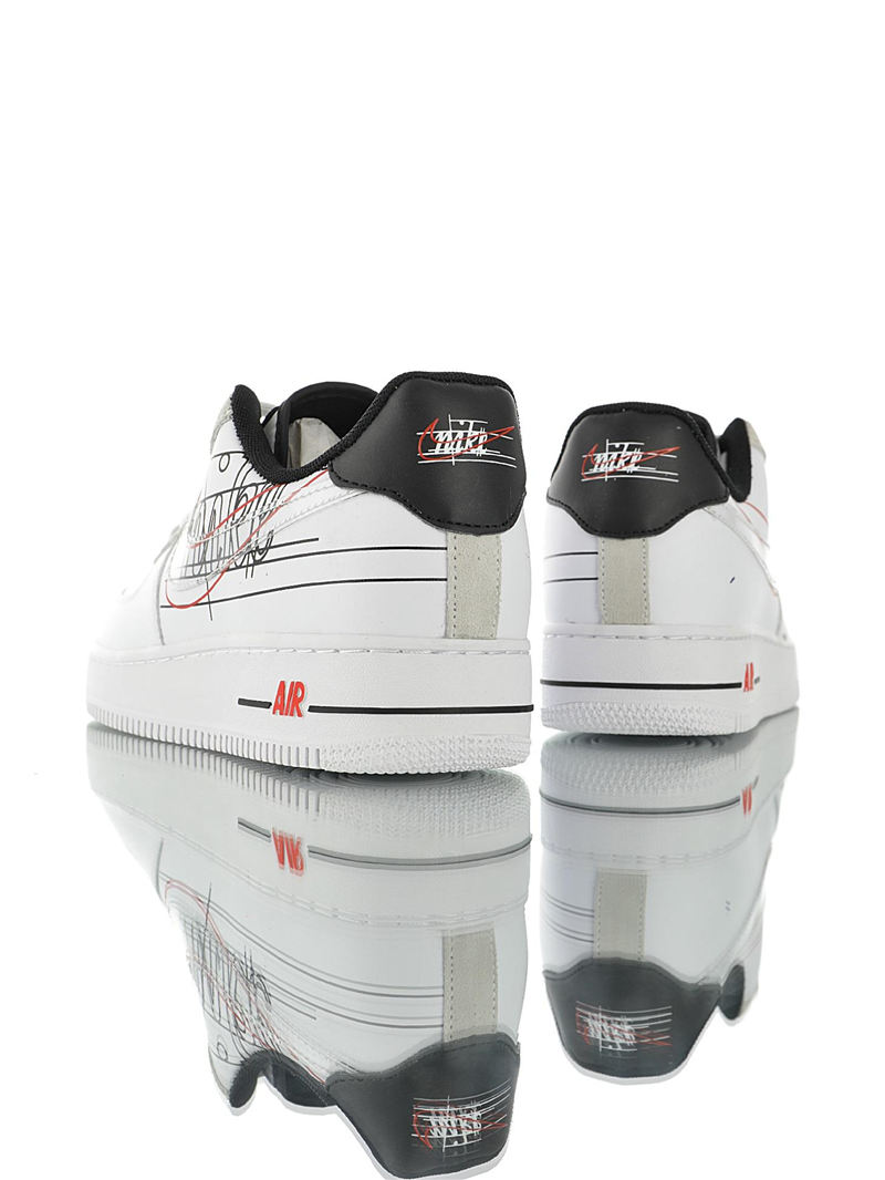 nike air force 1 - Blanco Gris Negro