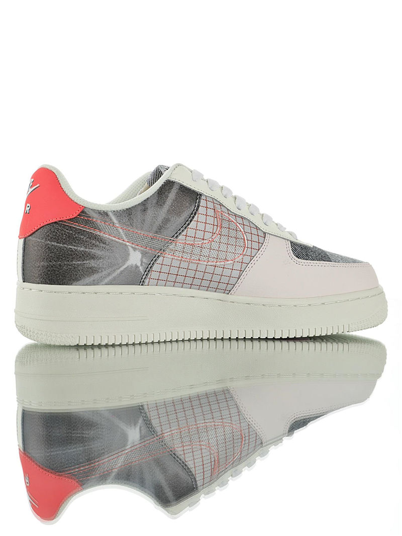 nike air force 1 - Gris Blanco