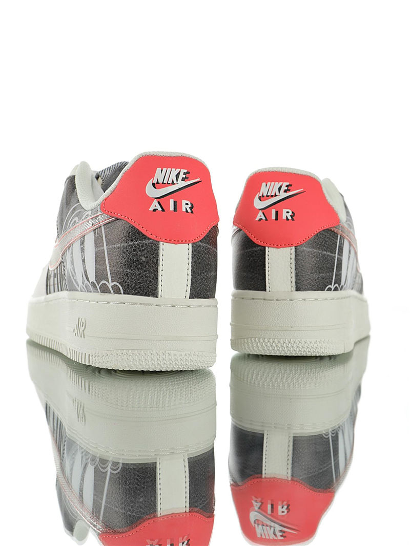 nike air force 1 - Gris Blanco