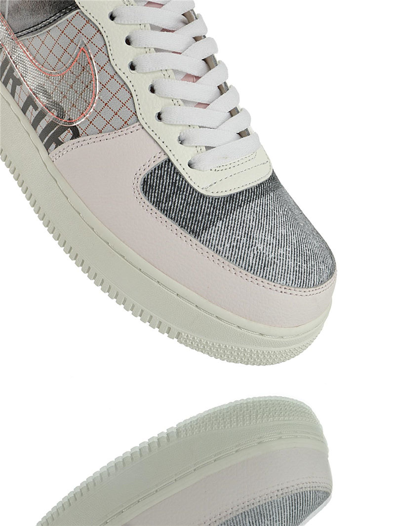 nike air force 1 - Gris Blanco