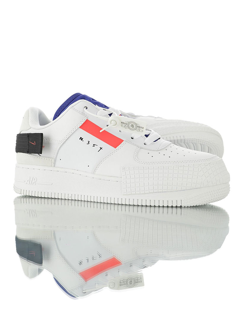 nike air force 1 - Blanco Transparente Azul
