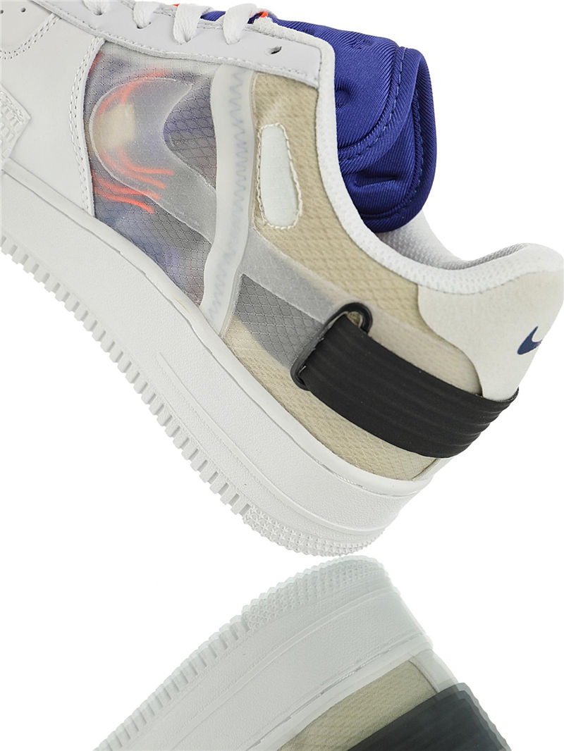 nike air force 1 - Blanco Transparente Azul