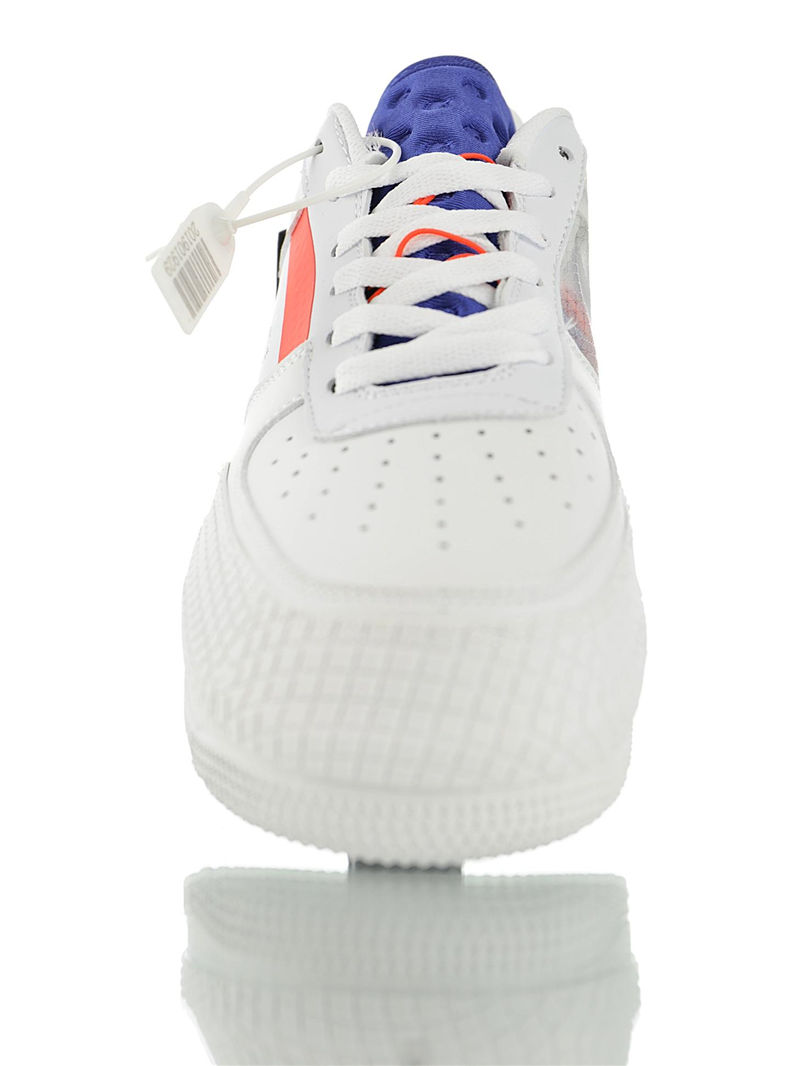 nike air force 1 - Blanco Transparente Azul