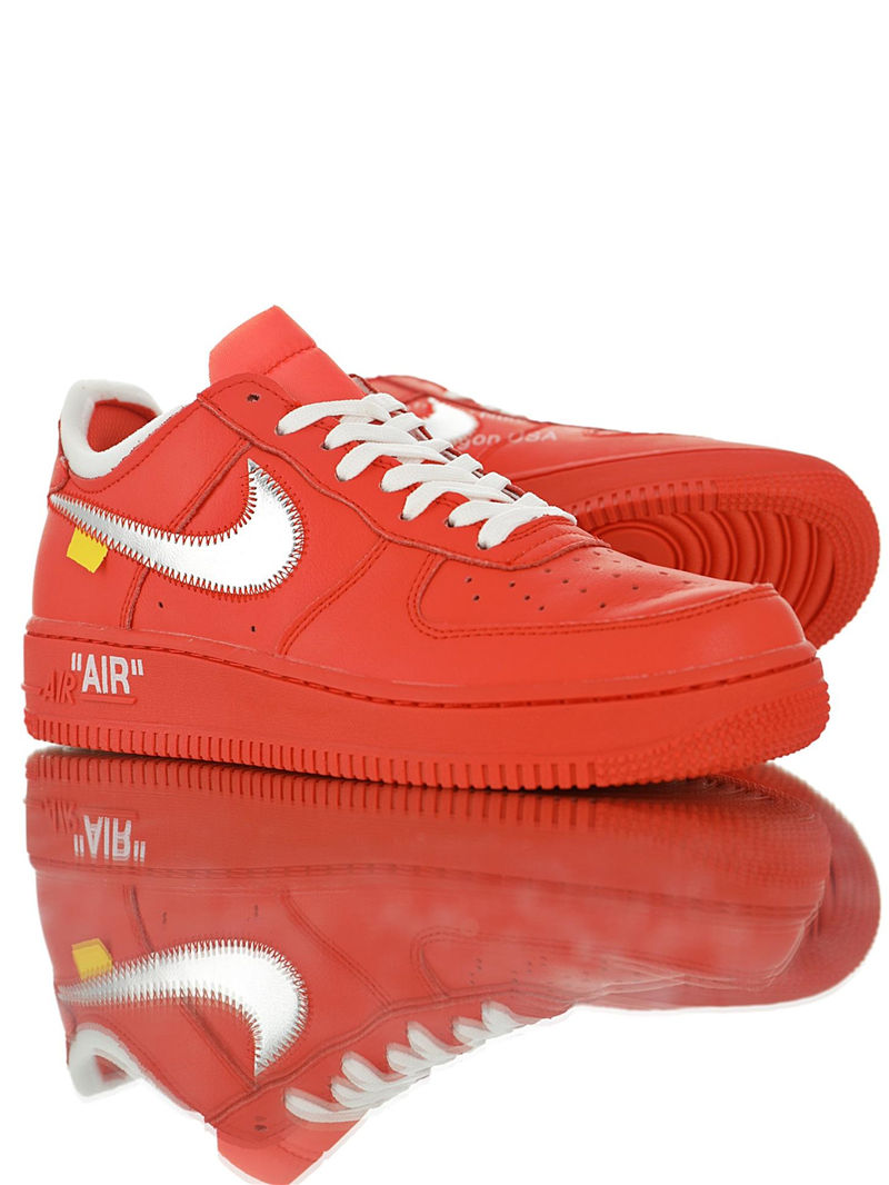 nike air force 1 - Rojo Plateado