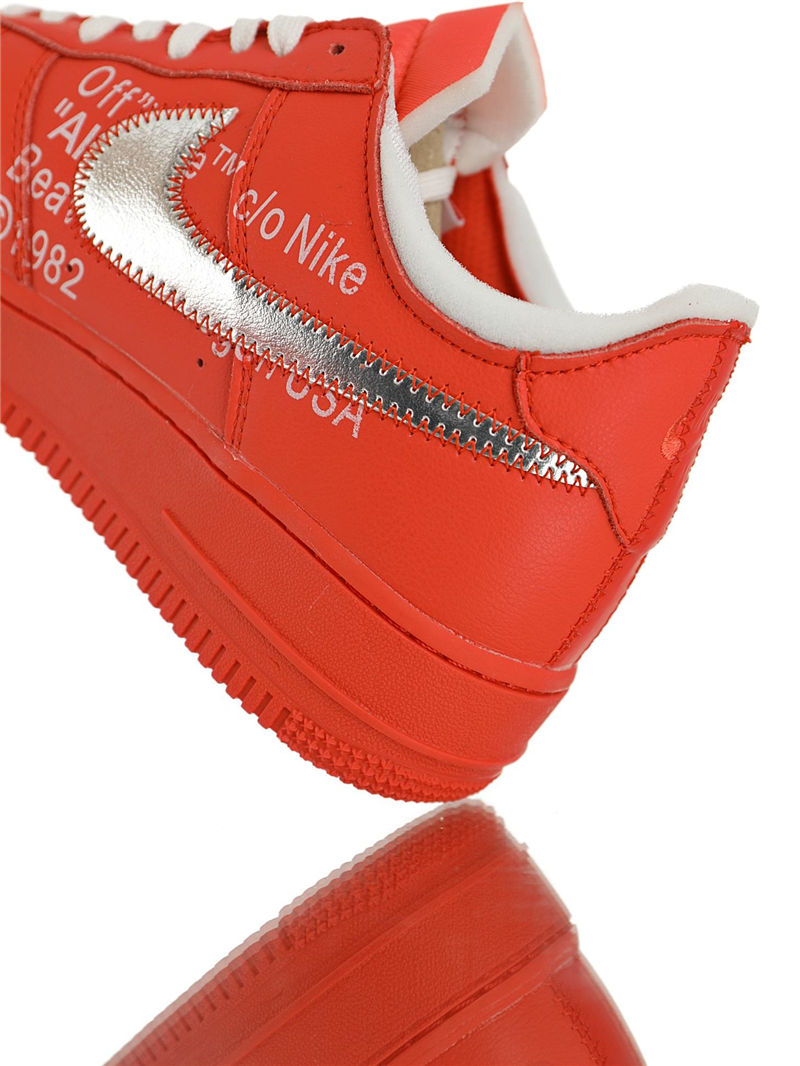nike air force 1 - Rojo Plateado