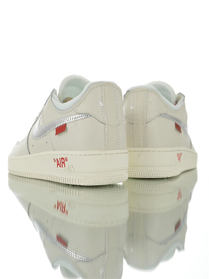 nike air force 1 - Gris Plateado