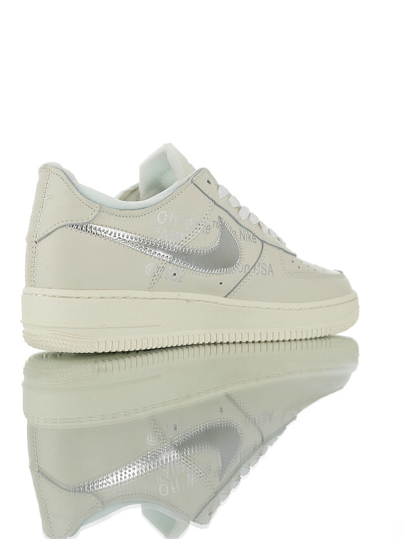 nike air force 1 - Gris Plateado