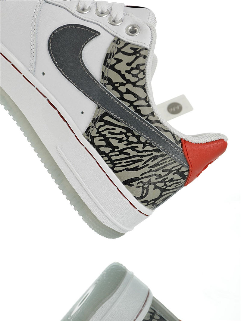 nike air force 1 - Blanco Negro Gris