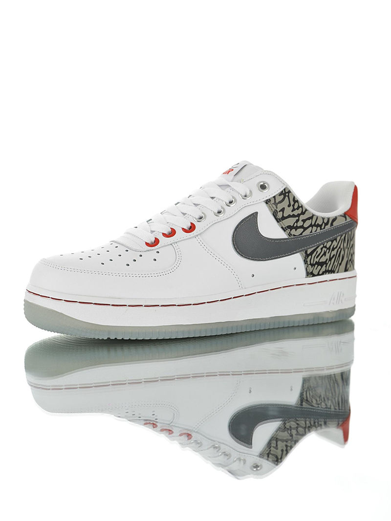 nike air force 1 - Blanco Negro Gris