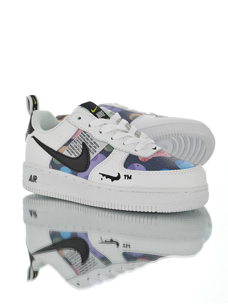 nike air force 1 - Blanco Negro Arcoiris