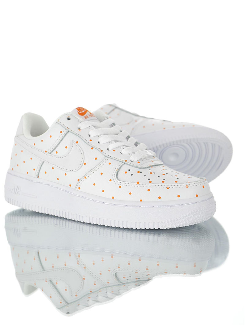 nike air force 1 - Blanco Naranjo