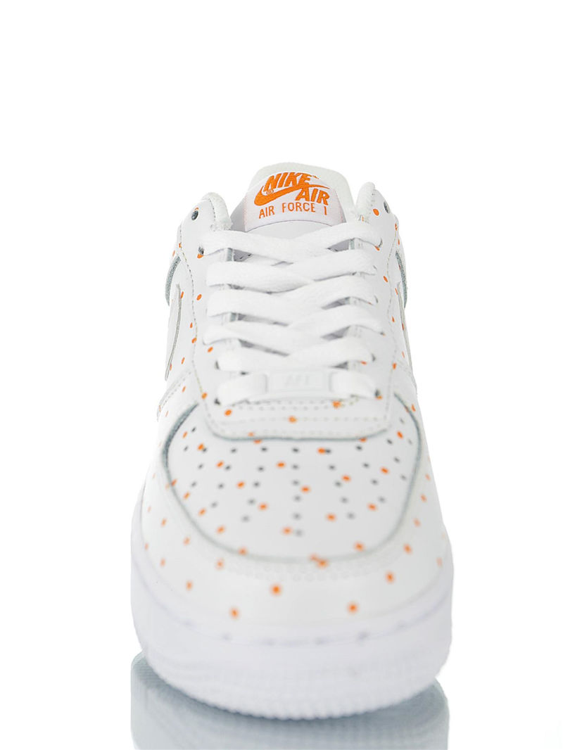 nike air force 1 - Blanco Naranjo
