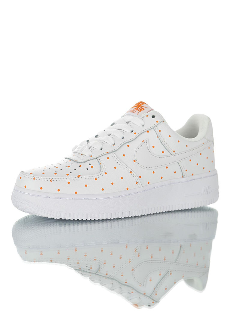 nike air force 1 - Blanco Naranjo