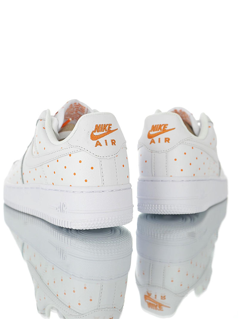 nike air force 1 - Blanco Naranjo