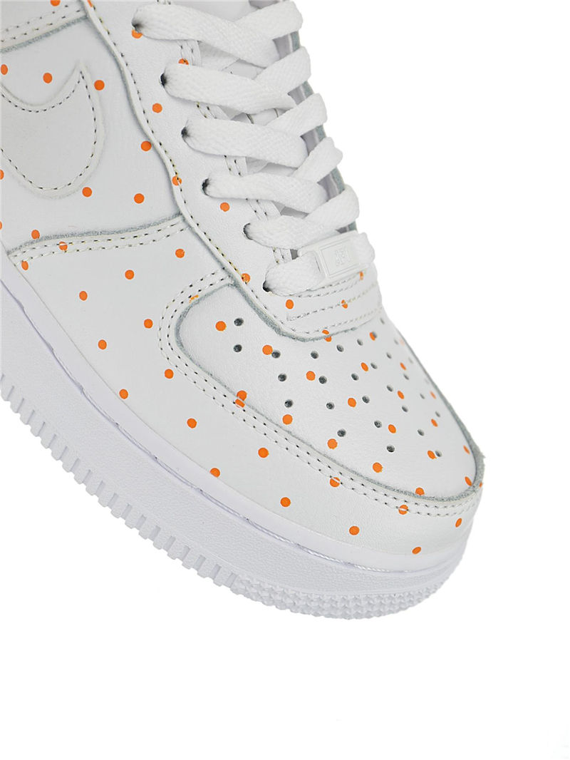 nike air force 1 - Blanco Naranjo