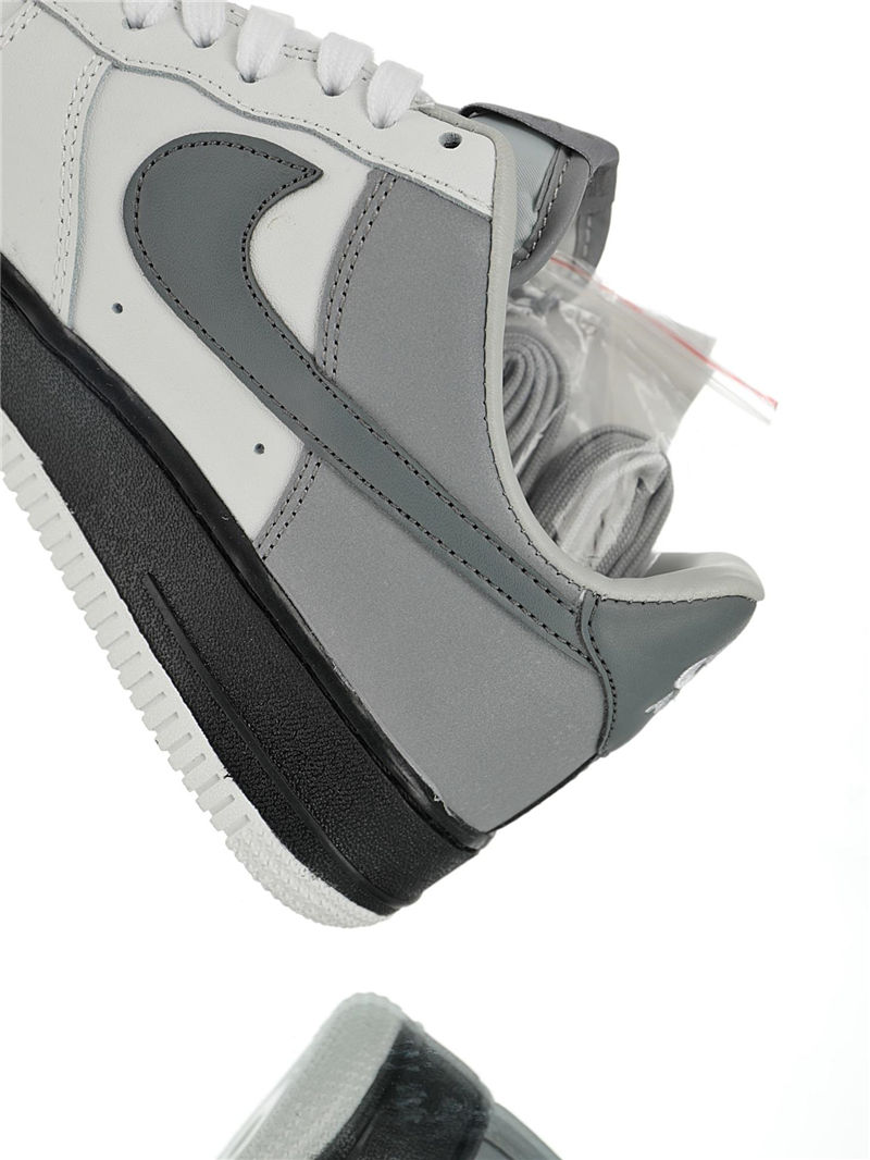 nike air force 1 - Blanco Gris Fluor