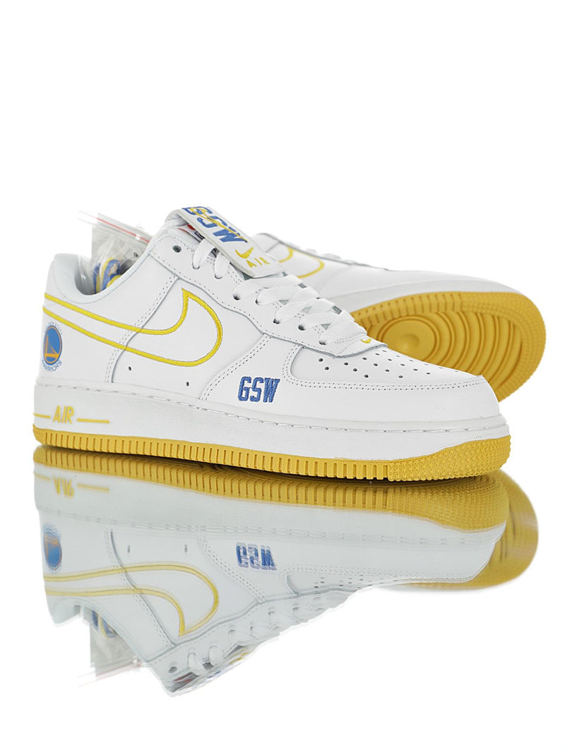 nike air force 1 - Blanco Amarillo