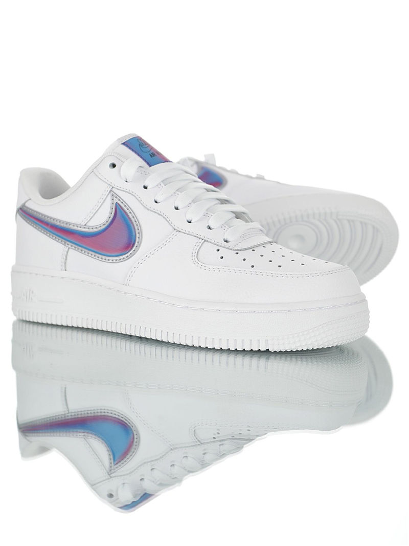 nike air force 1 - Blanco Rojo Azul