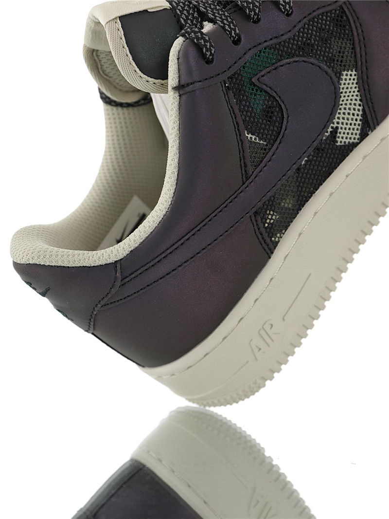 nike air force 1 - Gris Negro Verde Blanco
