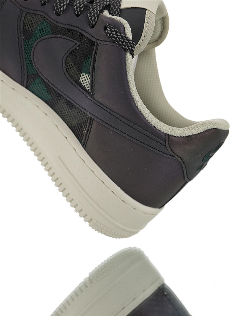 nike air force 1 - Gris Negro Verde Blanco