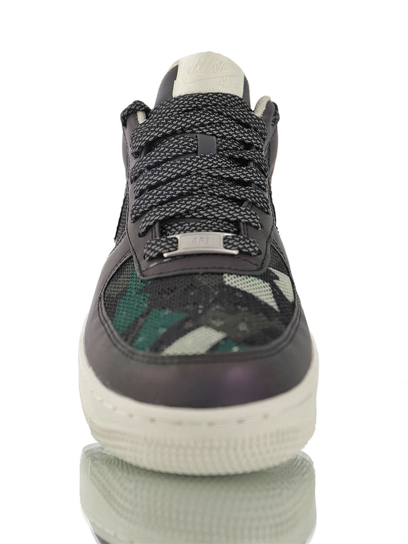 nike air force 1 - Gris Negro Verde Blanco