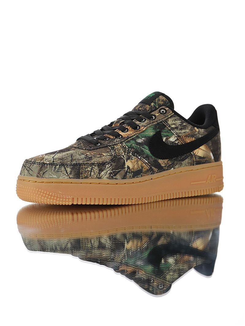 nike air force 1 - Negro Cafe Verde
