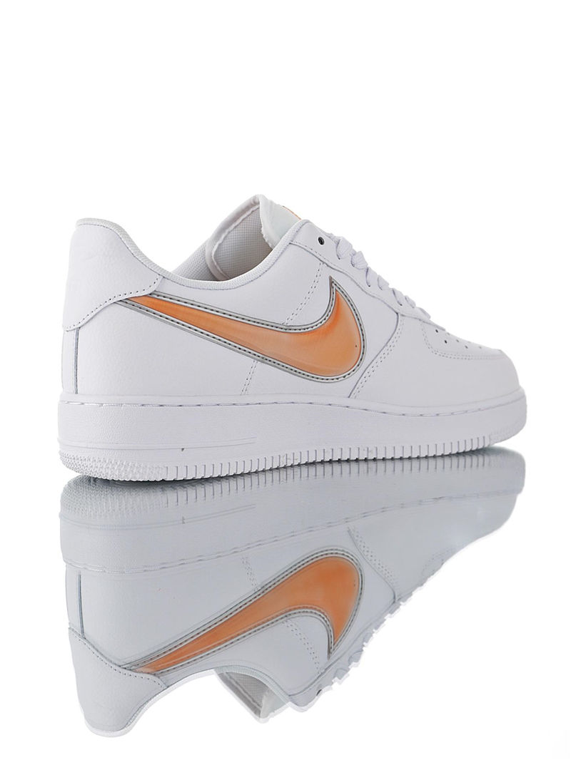 nike air force 1 - Blanco Naranjo
