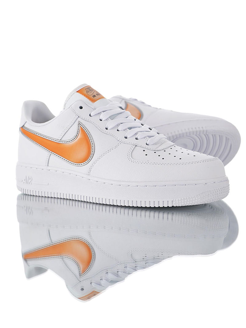 nike air force 1 - Blanco Naranjo