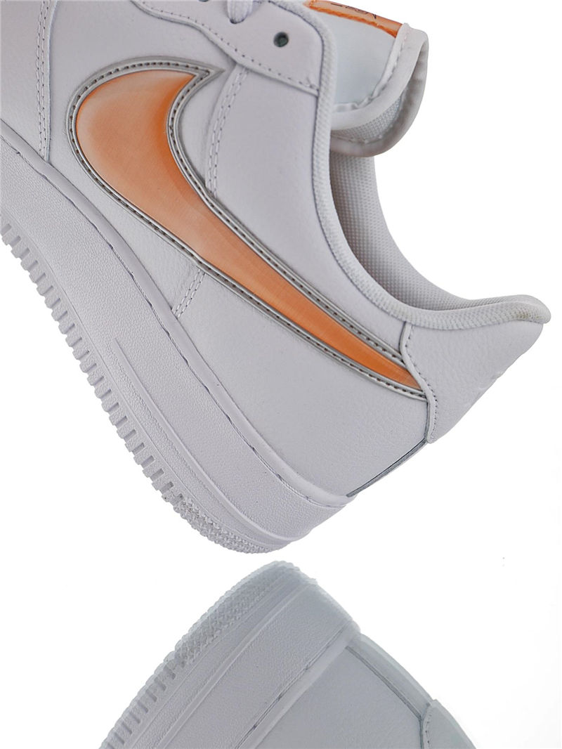nike air force 1 - Blanco Naranjo